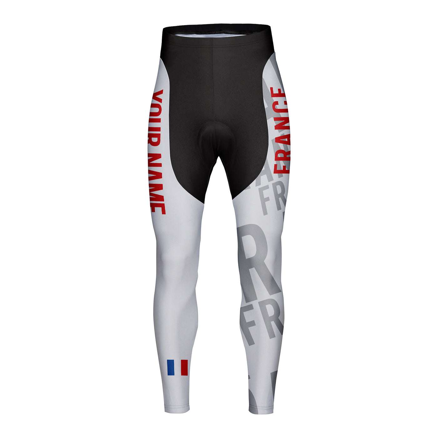 Customized France Unisex Cycling Tights Long Pants