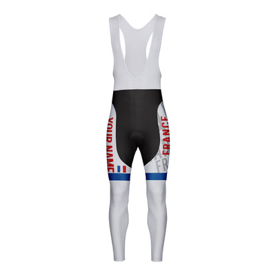 Customized France Unisex Cycling Bib Tights Long Pants
