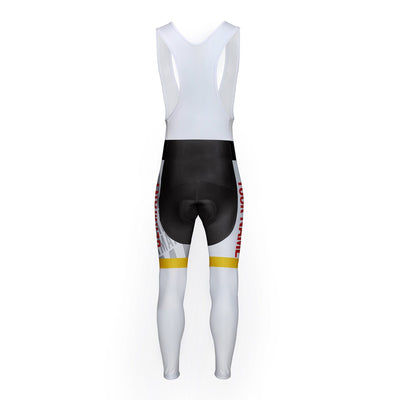 Customized Germany Unisex Thermal Fleece Cycling Bib Tights Long Pants