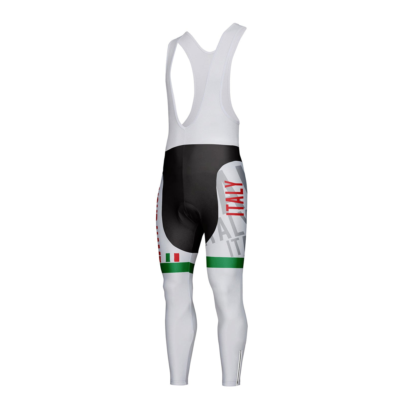 Customized Italy Unisex Thermal Fleece Cycling Bib Tights Long Pants