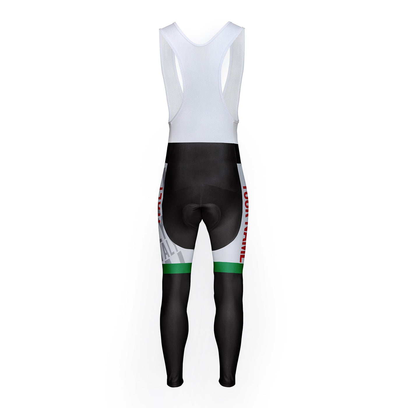 Customized Italy Unisex Thermal Fleece Cycling Bib Tights Long Pants