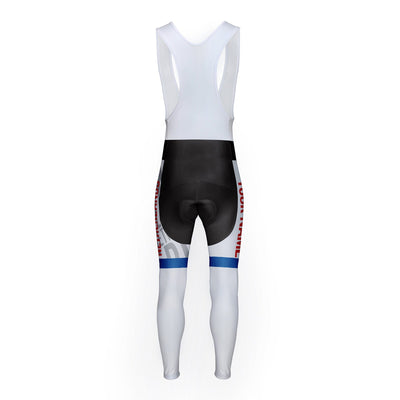 Customized Netherlands Unisex Thermal Fleece Cycling Bib Tights Long Pants