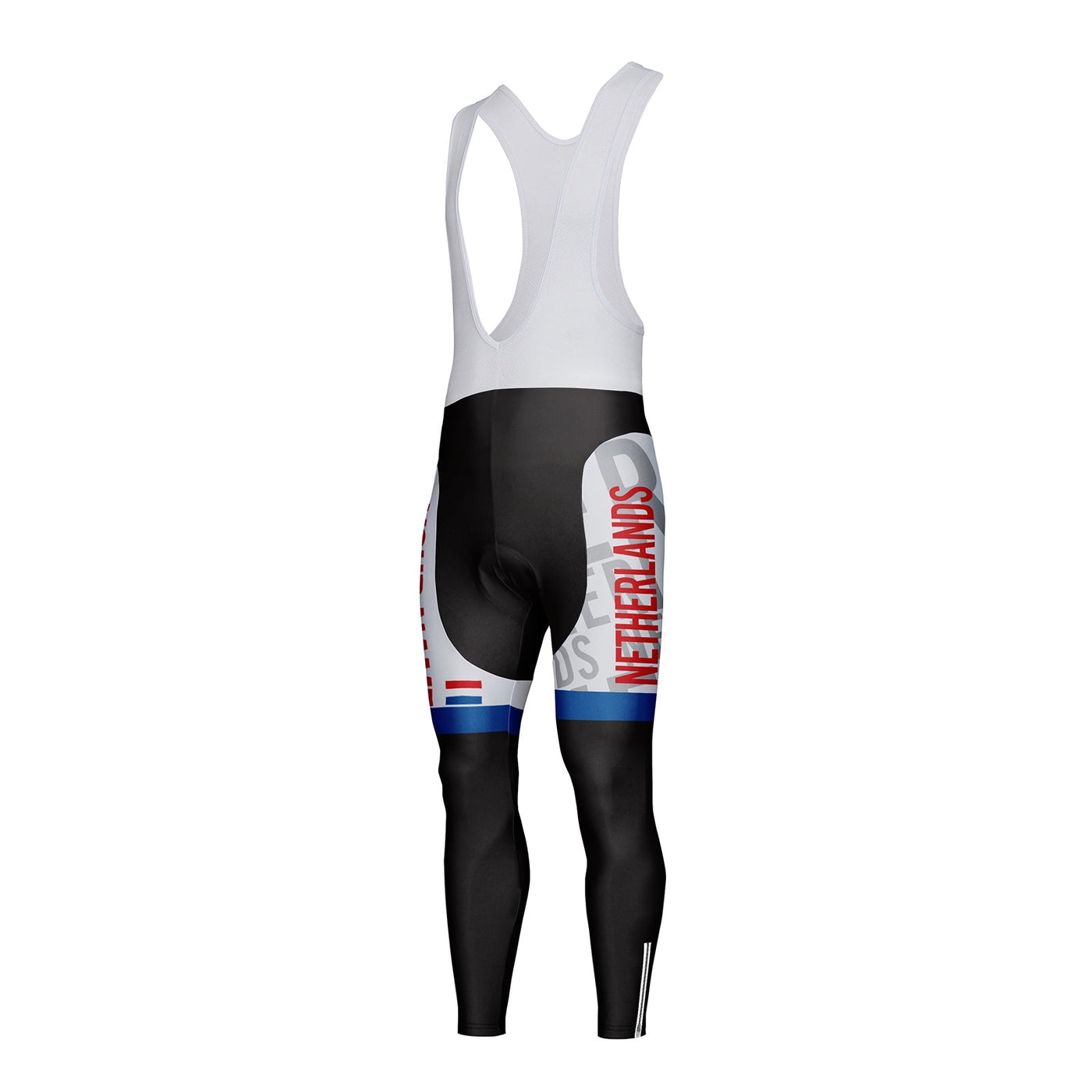 Customized Netherlands Unisex Thermal Fleece Cycling Bib Tights Long Pants