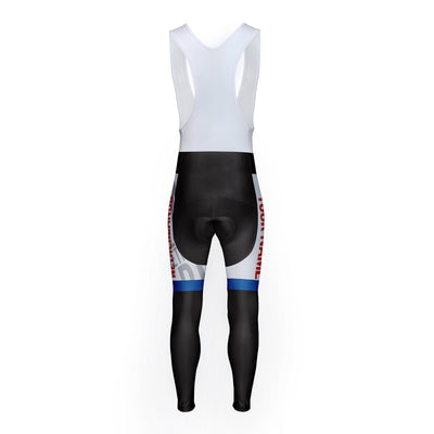 Customized Netherlands Unisex Thermal Fleece Cycling Bib Tights Long Pants