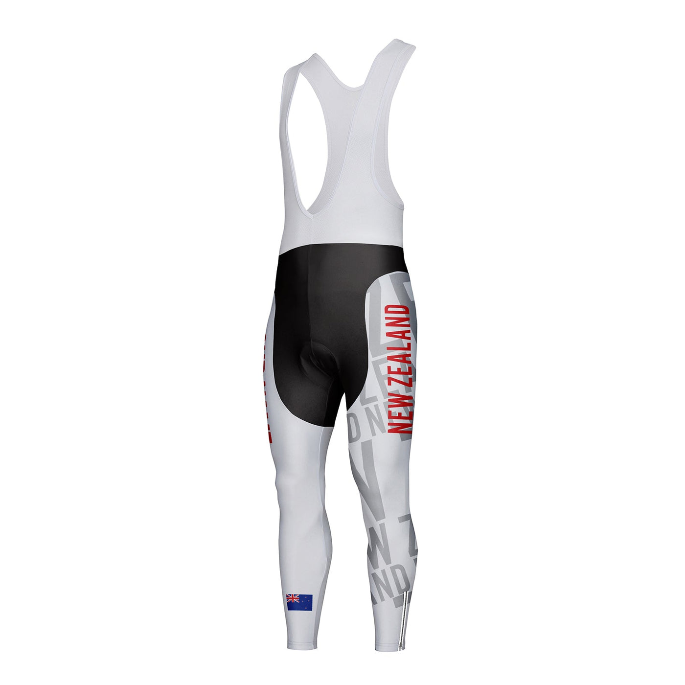 Customized New Zealand Unisex Thermal Fleece Cycling Bib Tights Long Pants