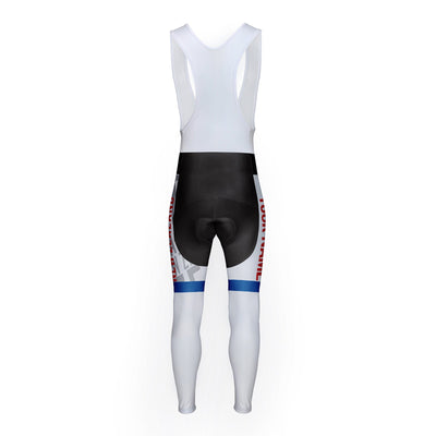 Customized New Zealand Unisex Thermal Fleece Cycling Bib Tights Long Pants