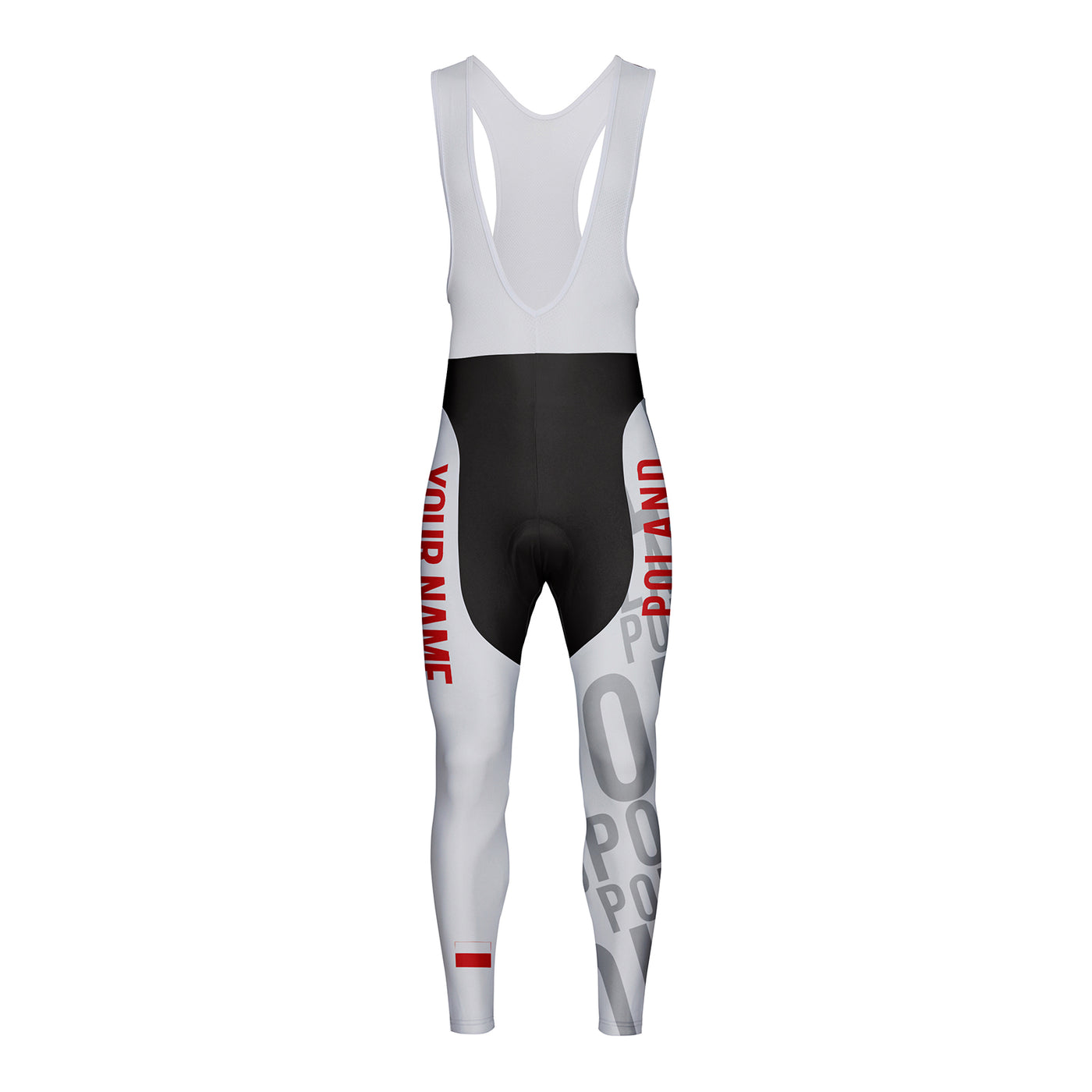 Customized Poland Unisex Cycling Bib Tights Long Pants