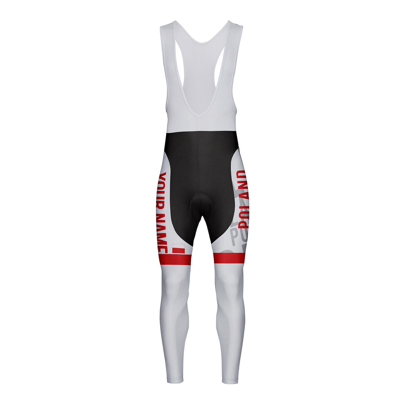 Customized Poland Unisex Cycling Bib Tights Long Pants