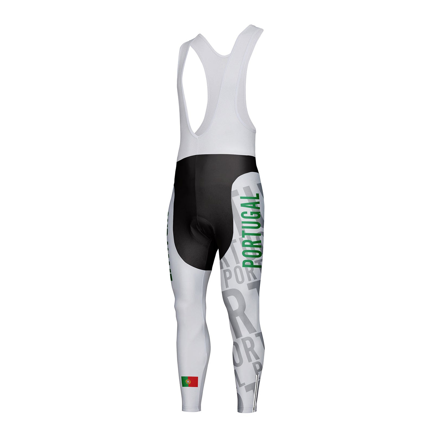 Customized Portugal Unisex Thermal Fleece Cycling Bib Tights Long Pants