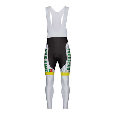 Customized Portugal Unisex Thermal Fleece Cycling Bib Tights Long Pants
