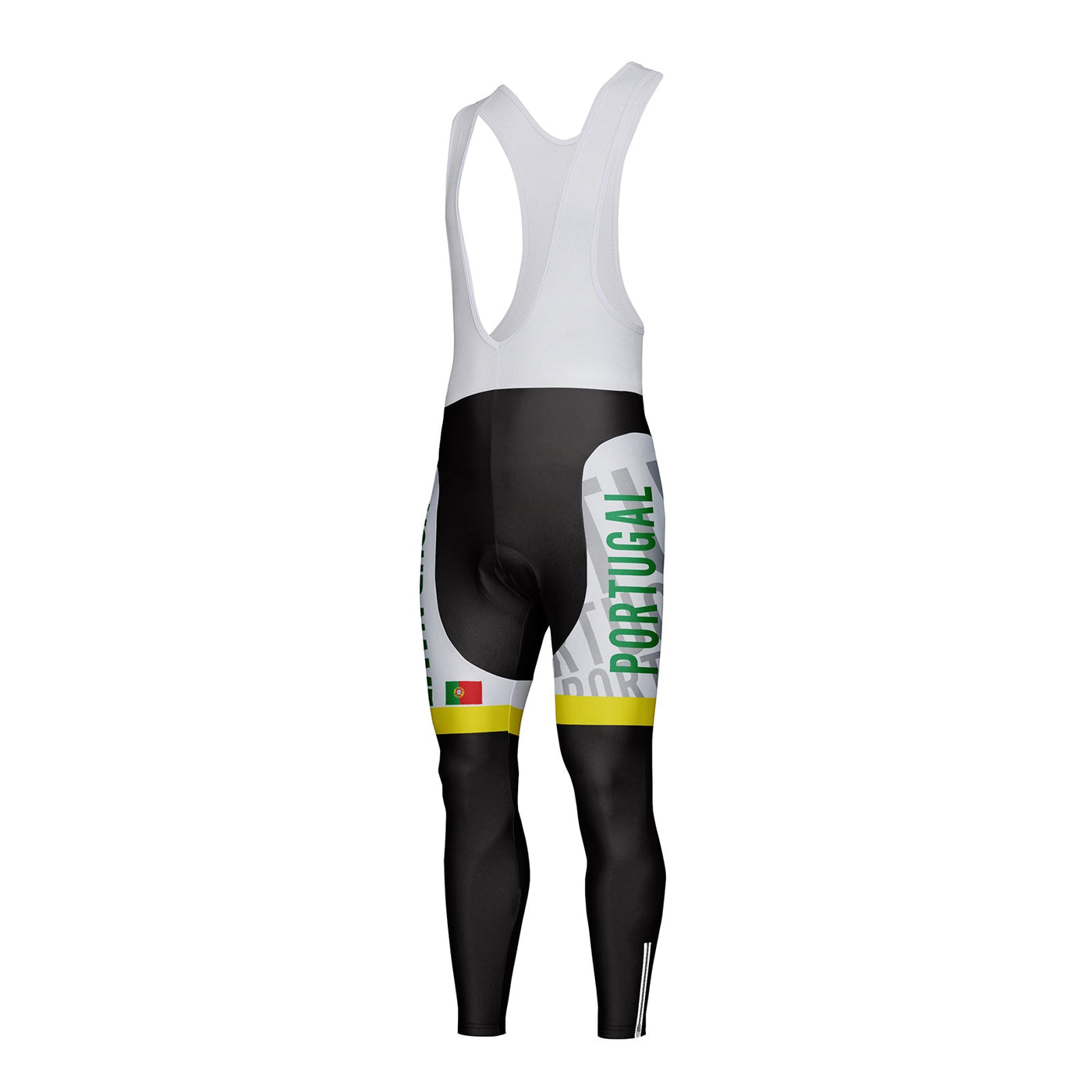 Customized Portugal Unisex Thermal Fleece Cycling Bib Tights Long Pants