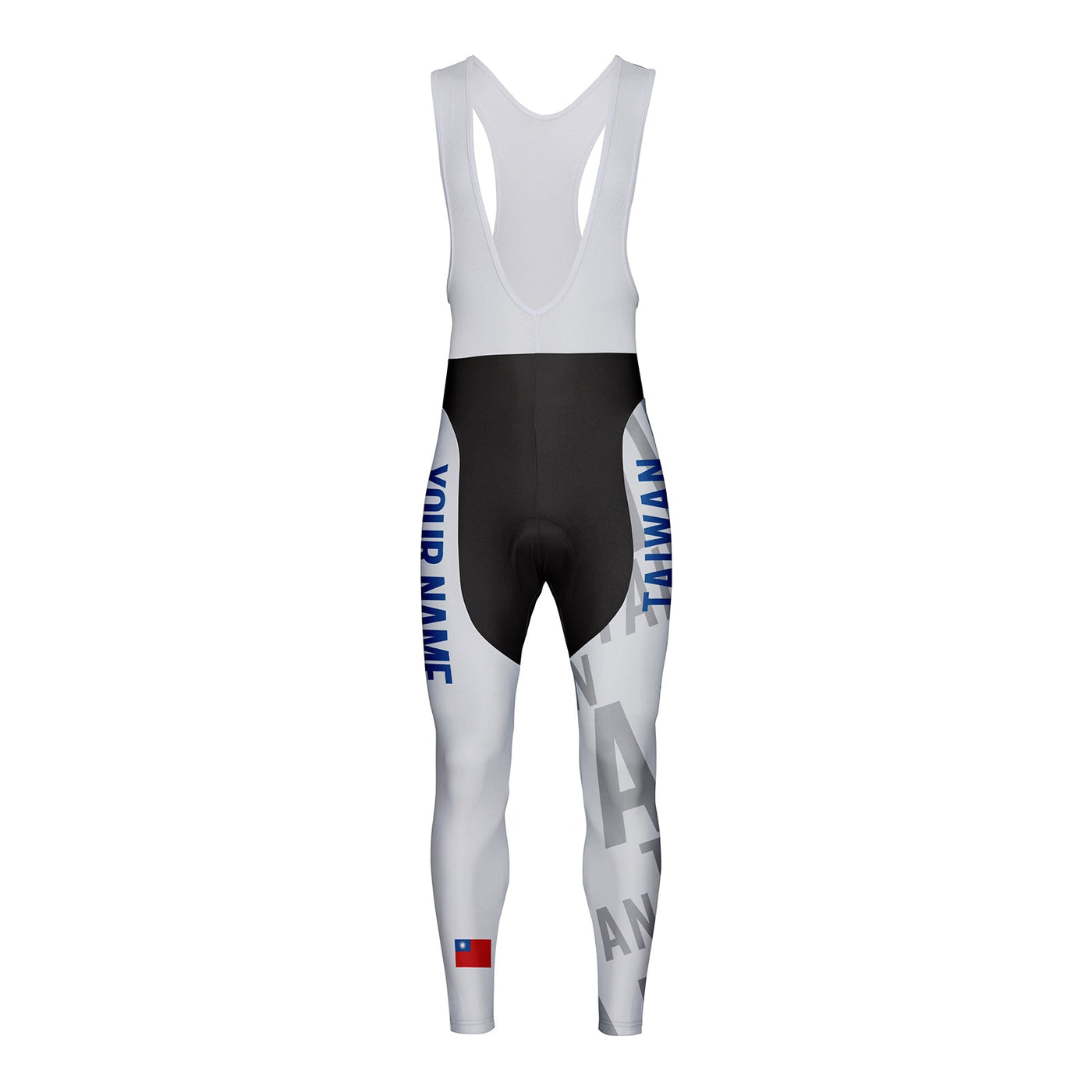Customized Taiwan Unisex Thermal Fleece Cycling Bib Tights Long Pants