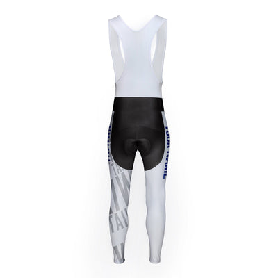 Customized Taiwan Unisex Thermal Fleece Cycling Bib Tights Long Pants