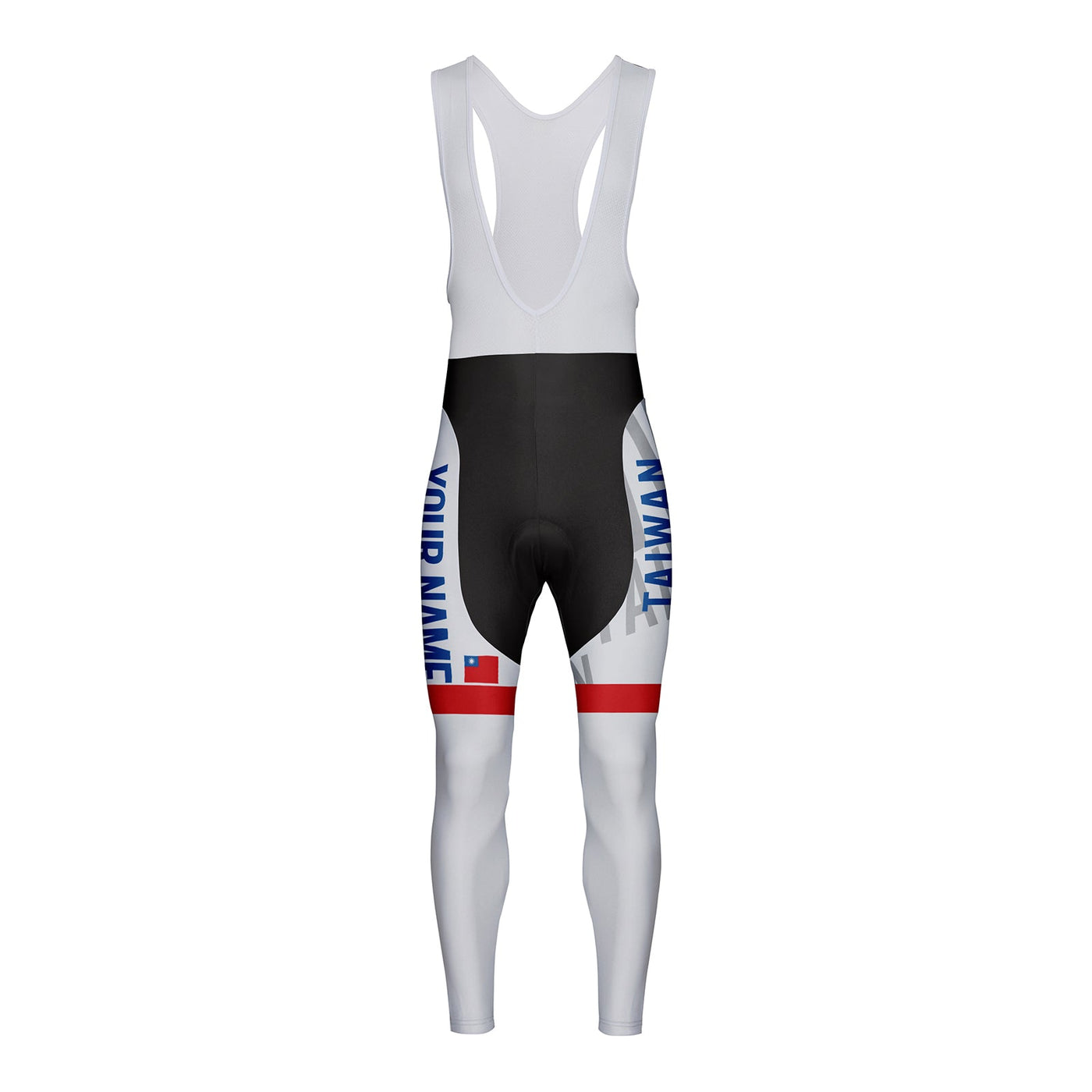 Customized Taiwan Unisex Thermal Fleece Cycling Bib Tights Long Pants