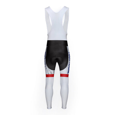 Customized Taiwan Unisex Thermal Fleece Cycling Bib Tights Long Pants