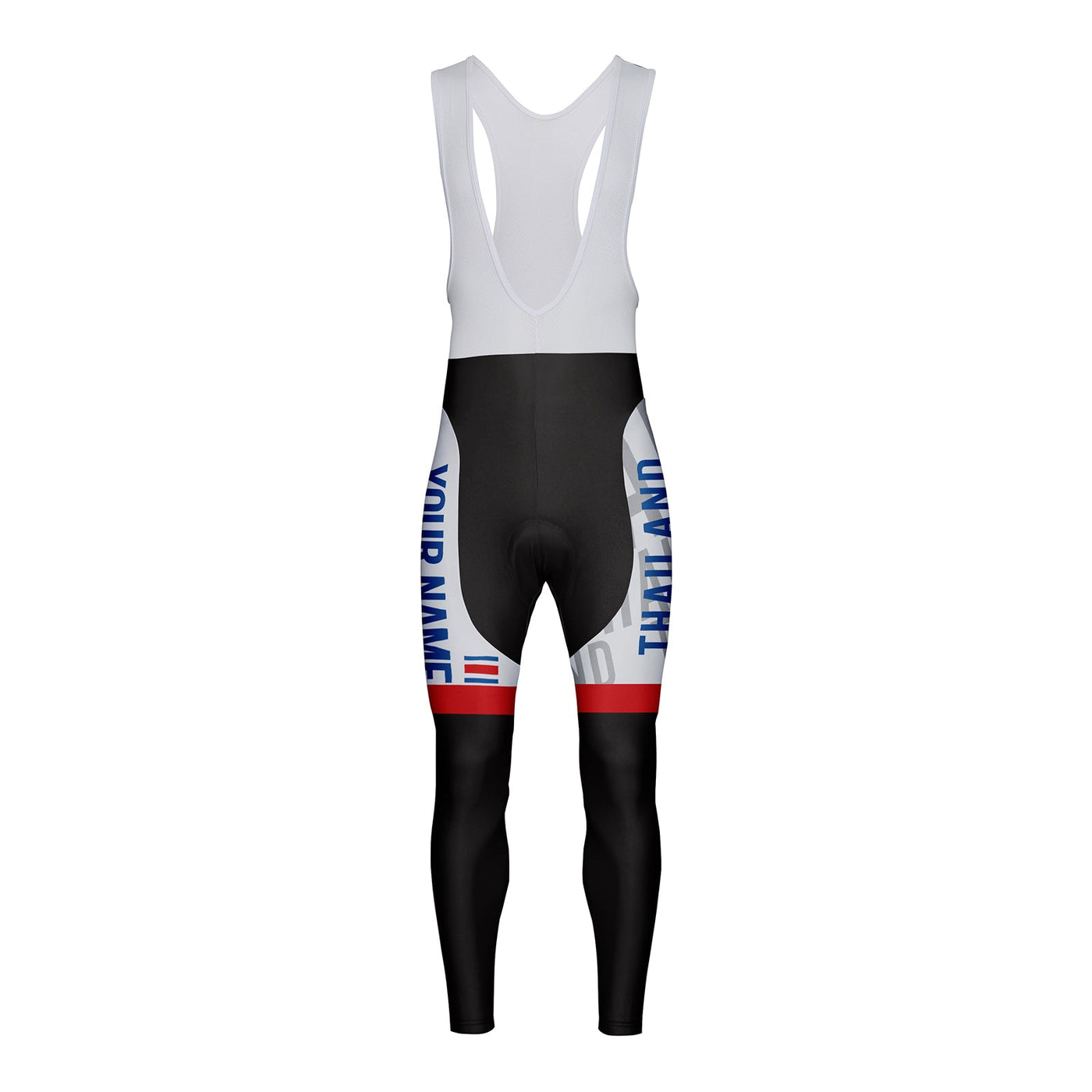 Customized Thailand Unisex Thermal Fleece Cycling Bib Tights Long Pants