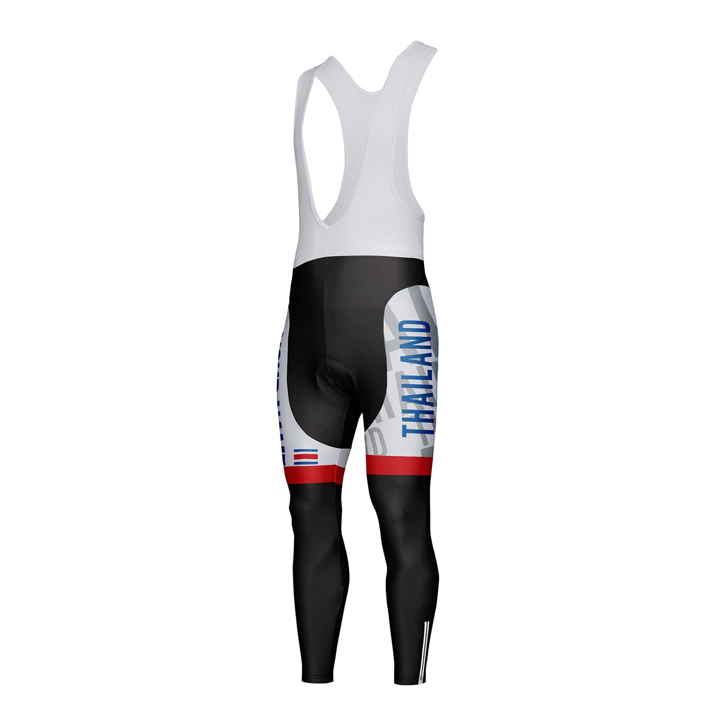 Customized Thailand Unisex Thermal Fleece Cycling Bib Tights Long Pants