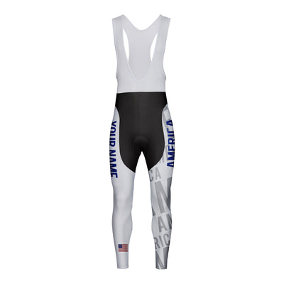 Customized America Unisex Cycling Bib Tights Long Pants