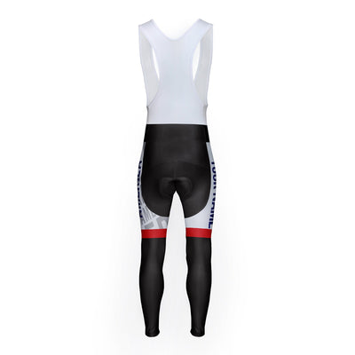 Customized America Unisex Thermal Fleece Cycling Bib Tights Long Pants